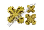 Bullion Blazer Hands Embroidery Fashion Church Badges Set